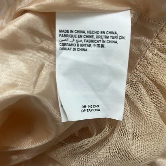 NWT Bebe Cream Corsican Nights Pleated Mini Dress - Picture 3 of 5